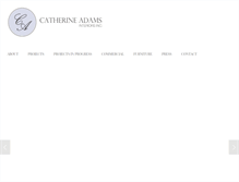 Tablet Screenshot of catherineadamsinteriors.com